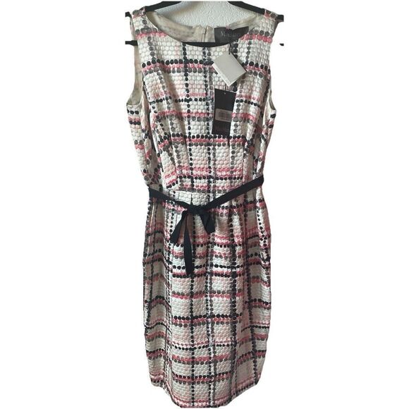 NWT's $975 Max Mara Women's Dot Pattern Shift Dress Size 10 - Picture 5 of 10